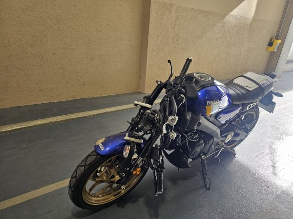 Yamaha xsr 125 siniestrada