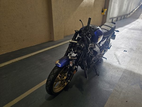 Yamaha xsr 125 siniestrada