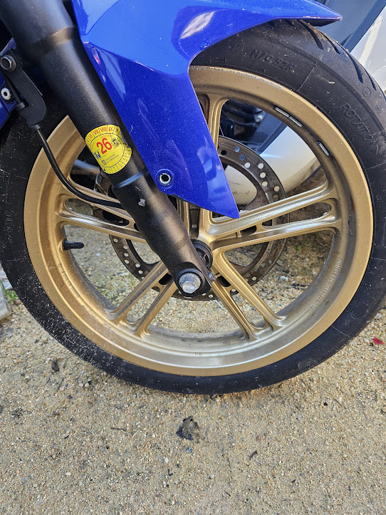 llanta delantera con disco y eje yamaha yzfr 125