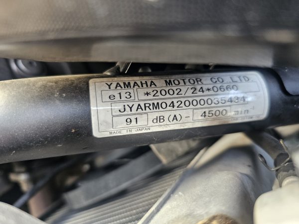 Cadre et carte grise yamaha mt07