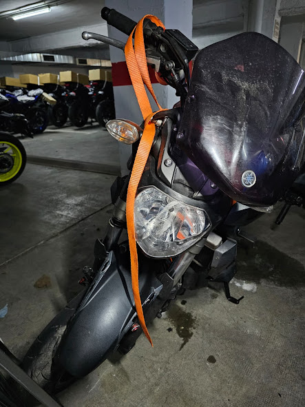 Yamaha mt07 siniestrada