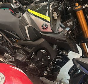 yamaha mt09sp siniestrada